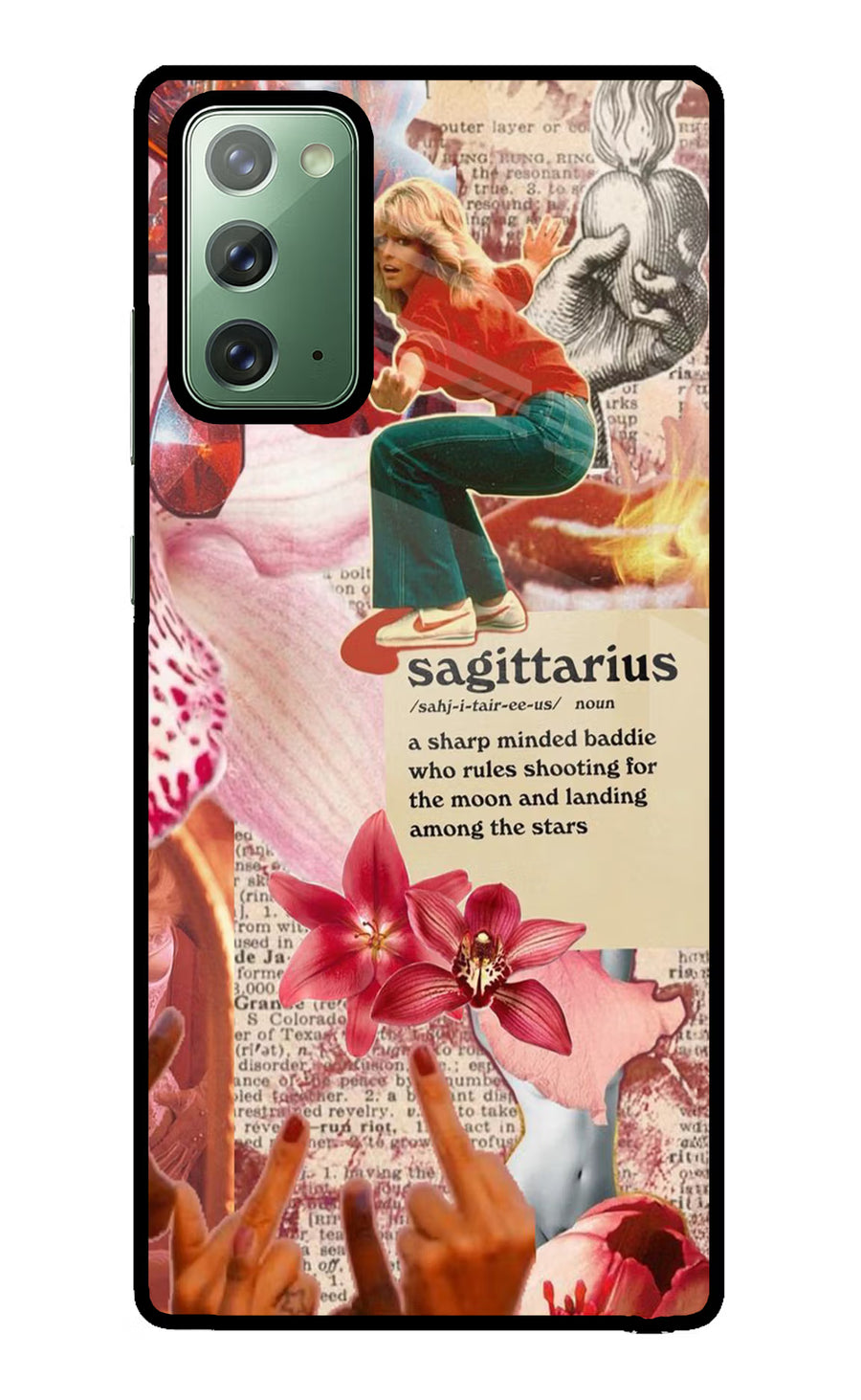 Sagittarius Zodiac Samsung Note 20 Back Cover, Glass case