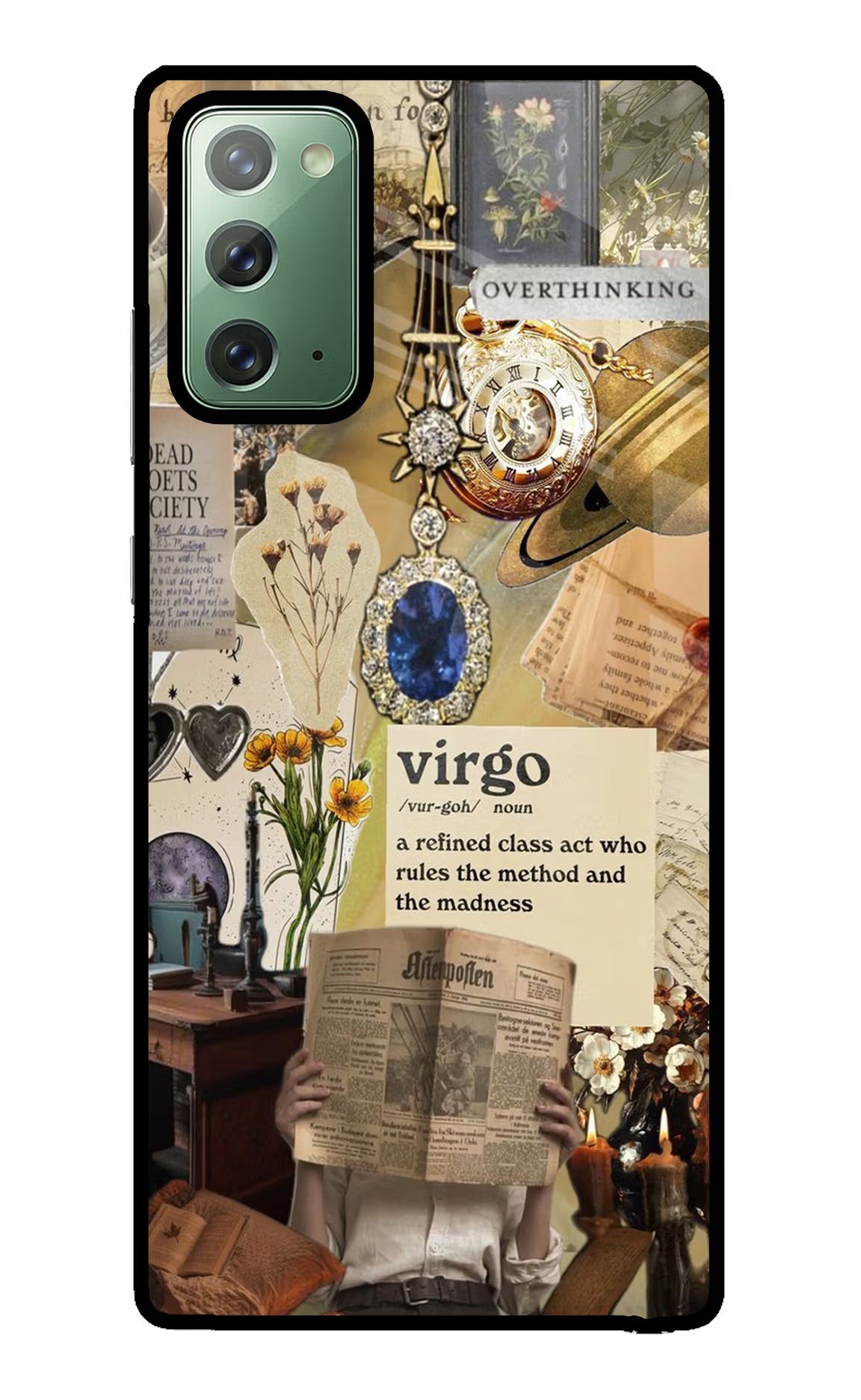 Virgo Zodiac Samsung Note 20 Glass Case Back Cover by Casekaro