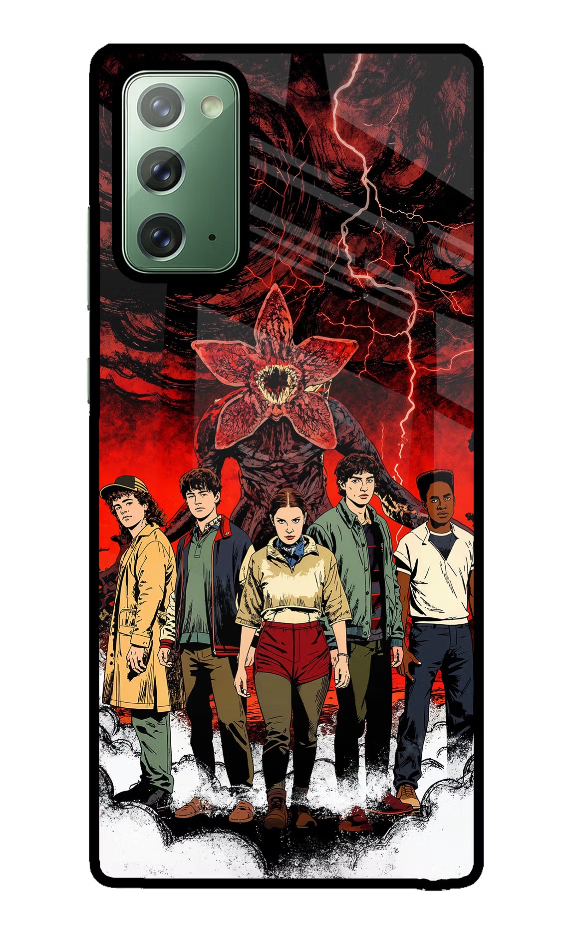 Ordinary Things Characters Samsung Note 20 Glass Case Back Cover by Casekaro