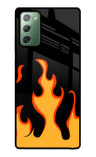 Fired Up – Black Samsung Note 20 Glass Case