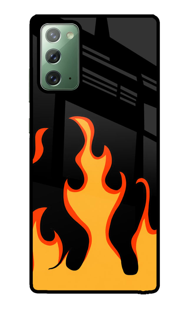 Fired Up – Black Samsung Note 20 Glass Case