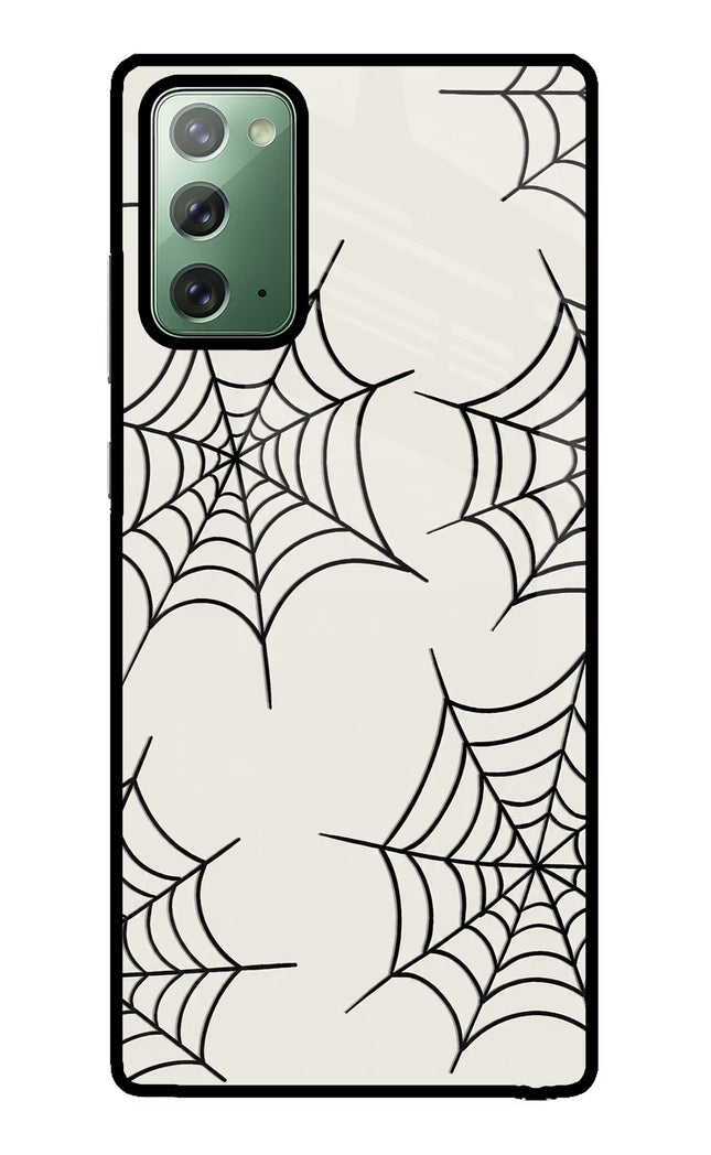 Spider Web Samsung Note 20 Glass Case