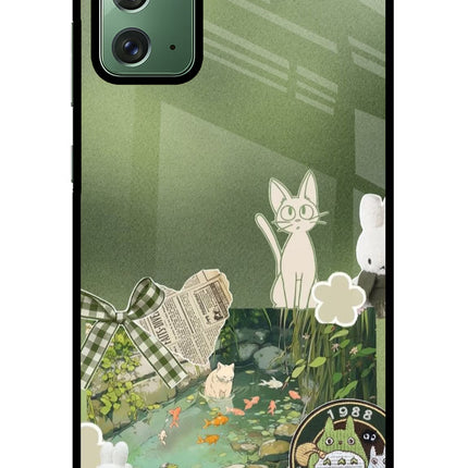 Aesthetic anime Samsung Note 20 Glass Case
