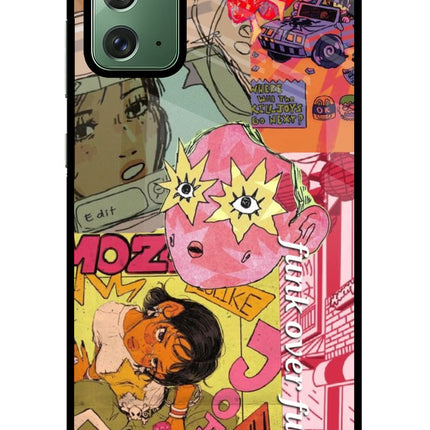 Funkover Samsung Note 20 Glass Case Back Cover by Casekaro