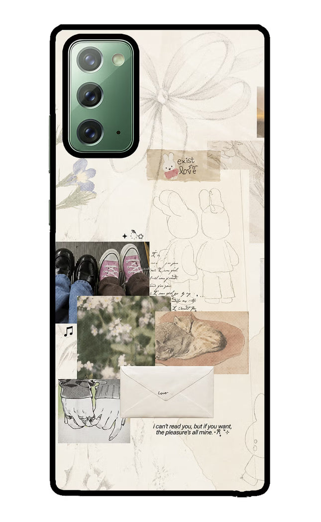 Soft Aesthetic Samsung Note 20 Glass Case