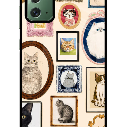 Mirror Cats Samsung Note 20 Glass Case