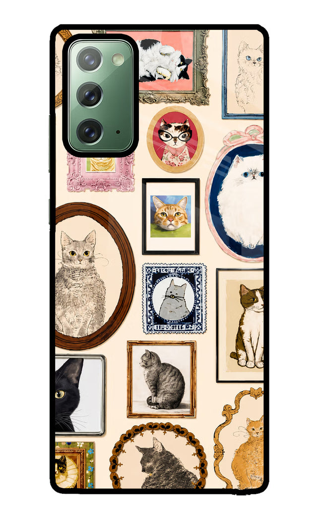 Mirror Cats Samsung Note 20 Glass Case