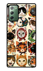 Cool Cat Samsung Note 20 Glass Case
