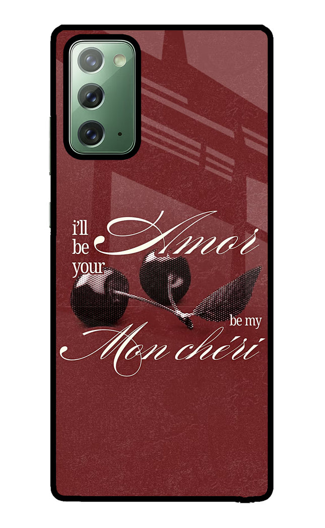 Velvet Cherry Samsung Note 20 Glass Case