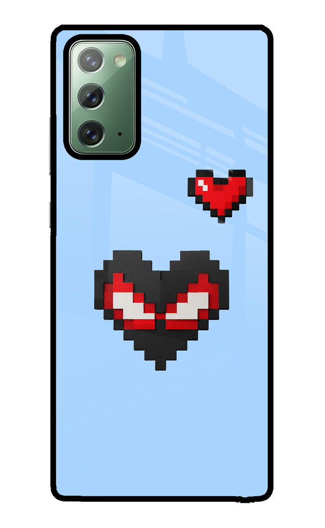 Peter Heart Samsung Note 20 Glass Case