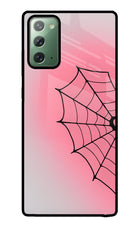 Pink Web Samsung Note 20 Glass Case