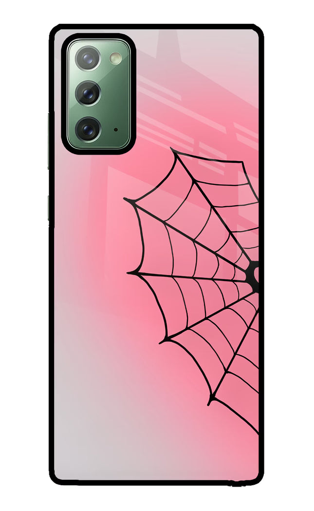 Pink Web Samsung Note 20 Glass Case
