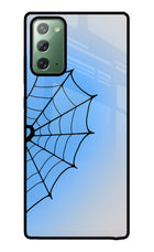 Blue Web Samsung Note 20 Glass Case