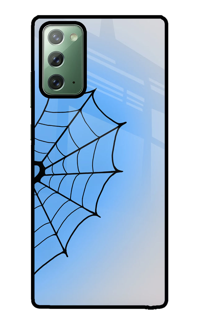 Blue Web Samsung Note 20 Glass Case