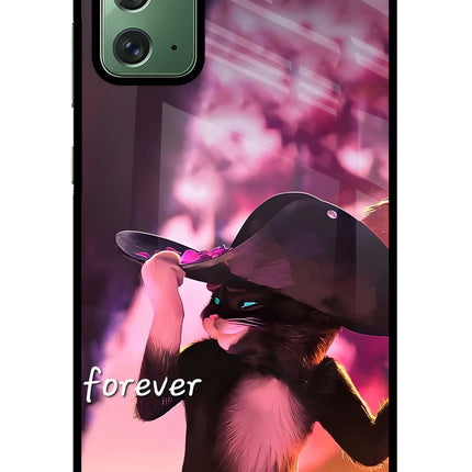 Forever Cat Samsung Note 20 Glass Case