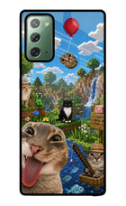 Minecraft Cat Chaos Samsung Note 20 Glass Case