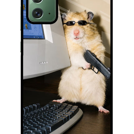 Hacker Hamster Samsung Note 20 Glass Case
