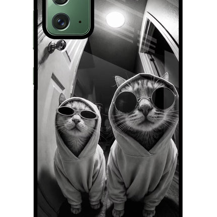 Hood Cats Samsung Note 20 Glass Case