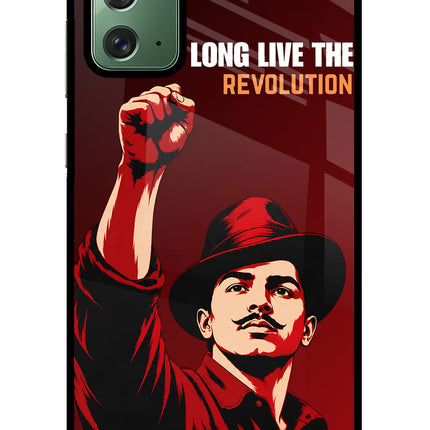 Bhagat Singh Revolution Samsung Note 20 Glass Case