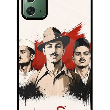 Bhagat Singh Trio Samsung Note 20 Glass Case
