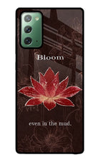 Bloom Samsung Note 20 Glass Case Back Cover by Casekaro