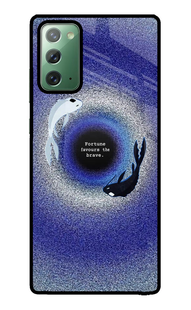 Dark Koi Samsung Note 20 Glass Case