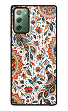 White Mayura Samsung Note 20 Glass Case