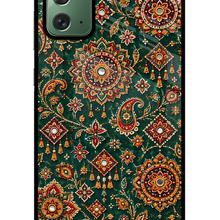 Green Pataka Samsung Note 20 Glass Case