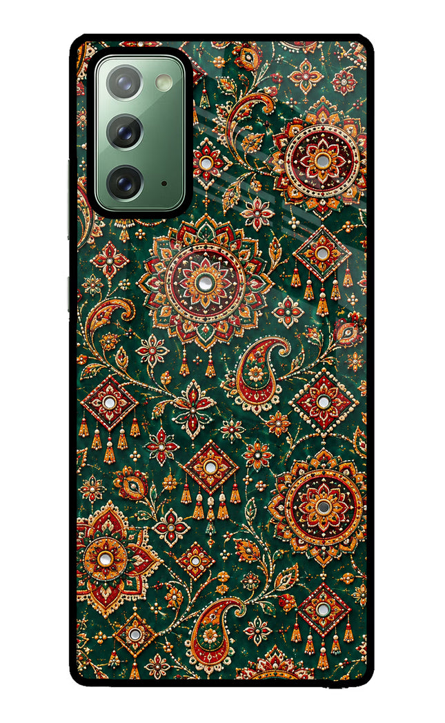 Green Pataka Samsung Note 20 Glass Case