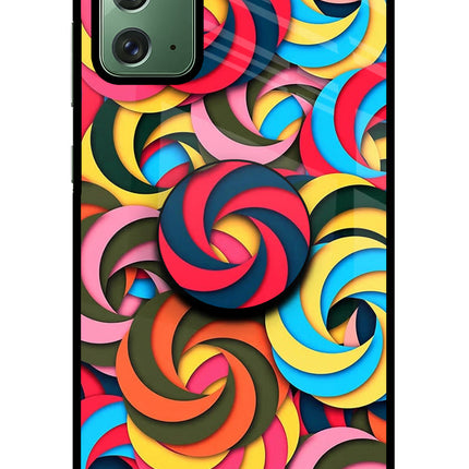 Spiral Pattern Samsung Note 20 Pop Case by Casekaro