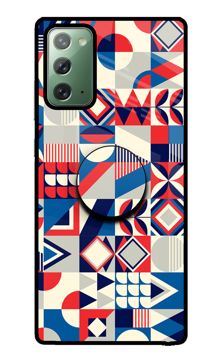 Colorful Pattern Samsung Note 20 Pop Case, Glass case