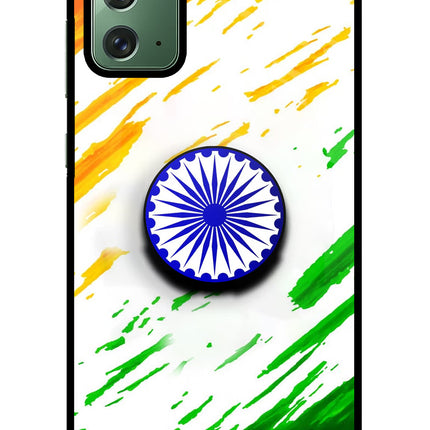 Indian Flag Ashoka Chakra Samsung Note 20 Pop Case by Casekaro