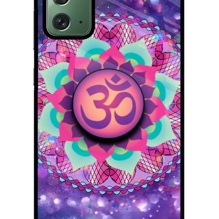 Om Purple Samsung Note 20 Pop Case by Casekaro