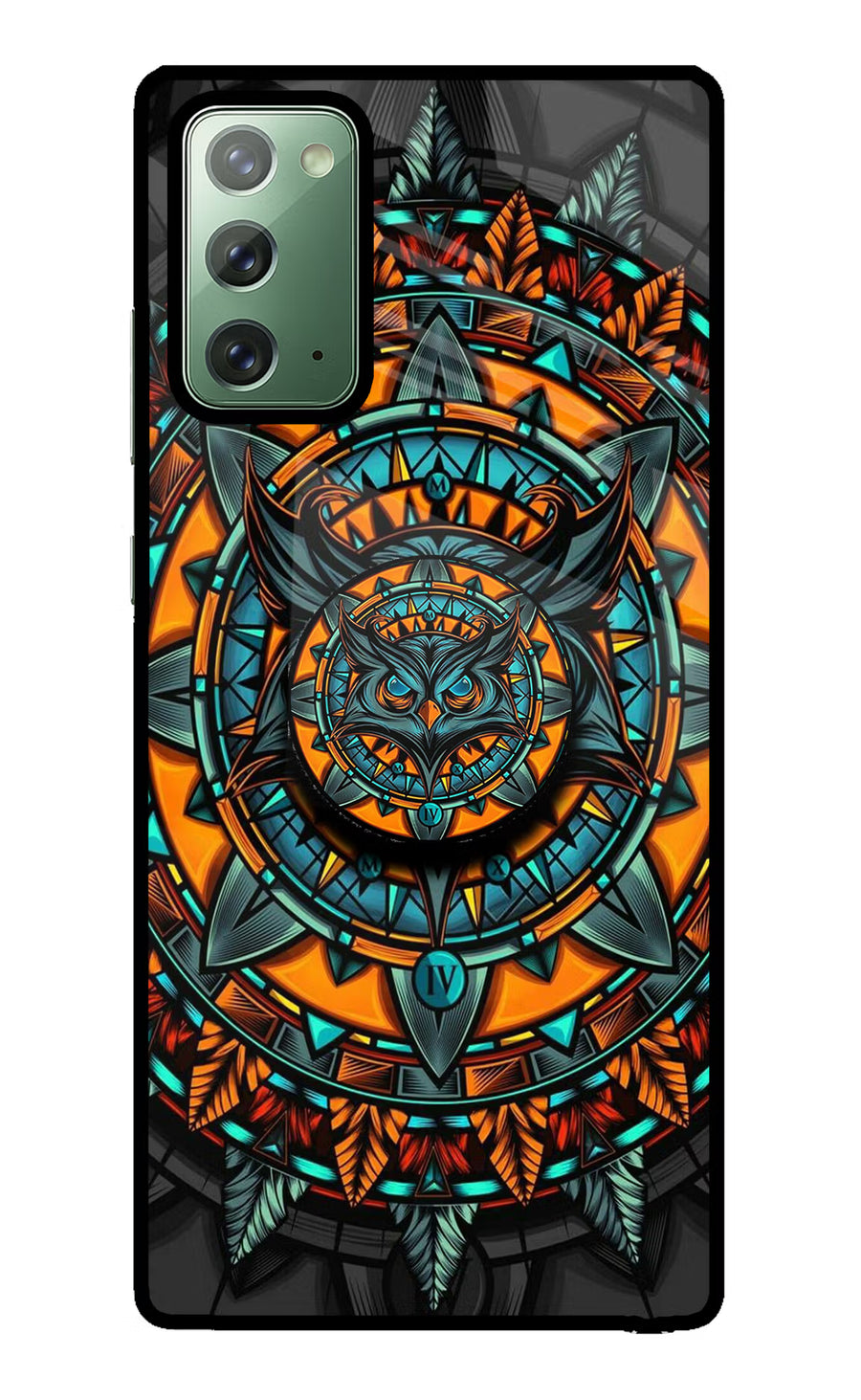 Angry Owl Samsung Note 20 Pop Case, Glass case