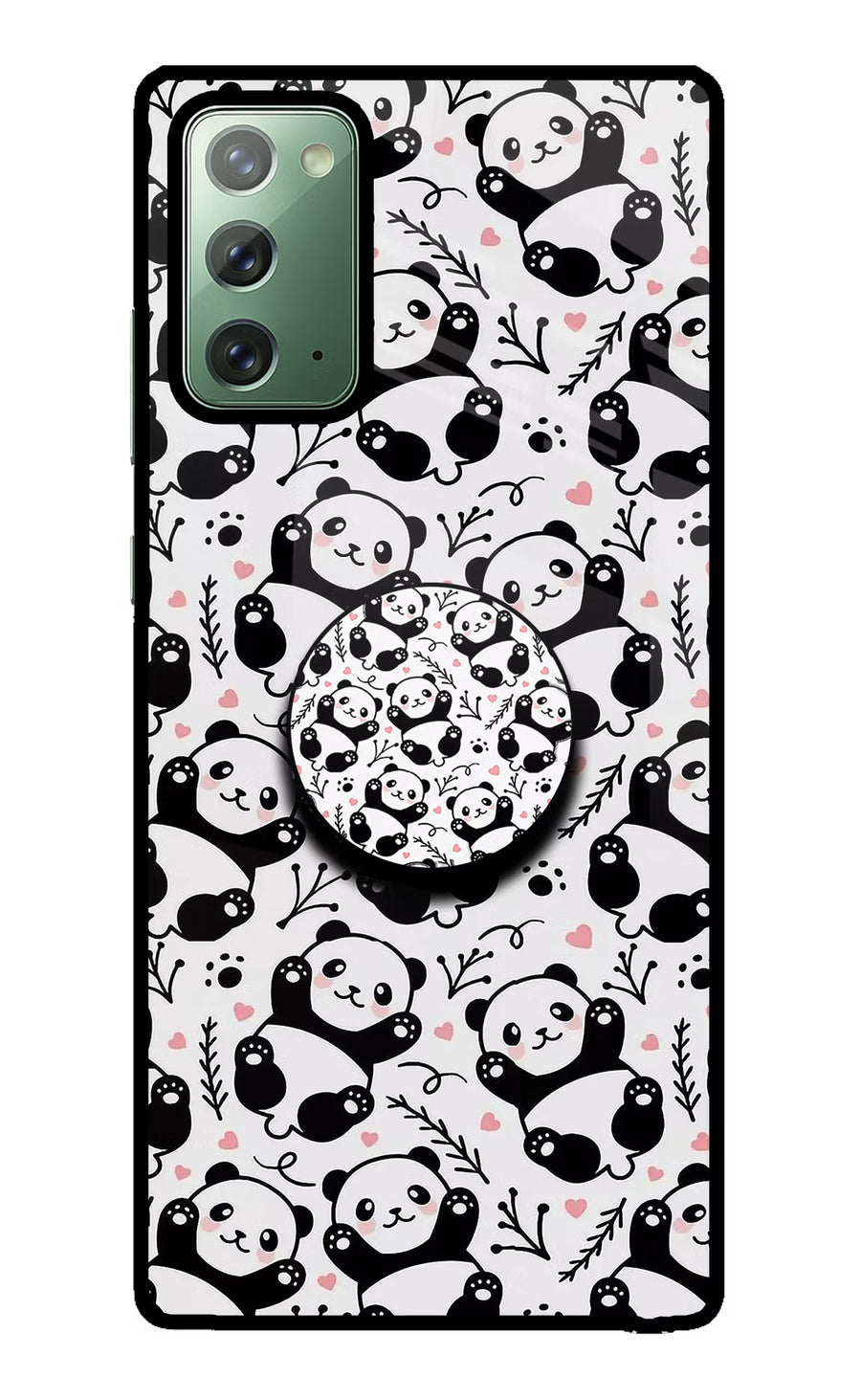 Cute Panda Samsung Note 20 Pop Case, Glass case