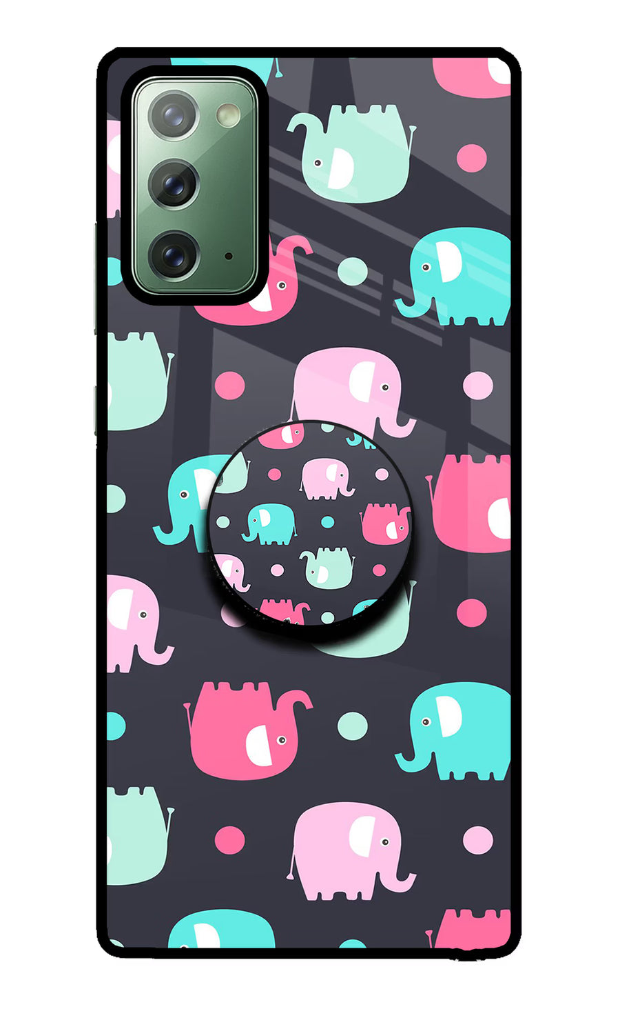 Baby Elephants Samsung Note 20 Pop Case, Glass case