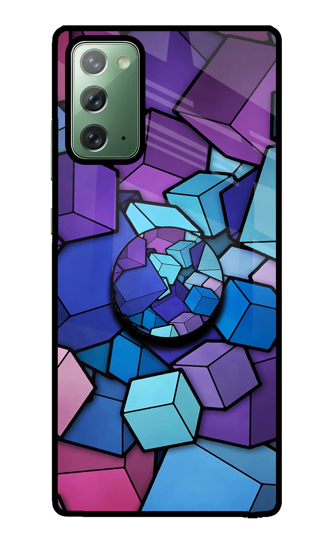 Cubic Abstract Samsung Note 20 Pop Case by Casekaro