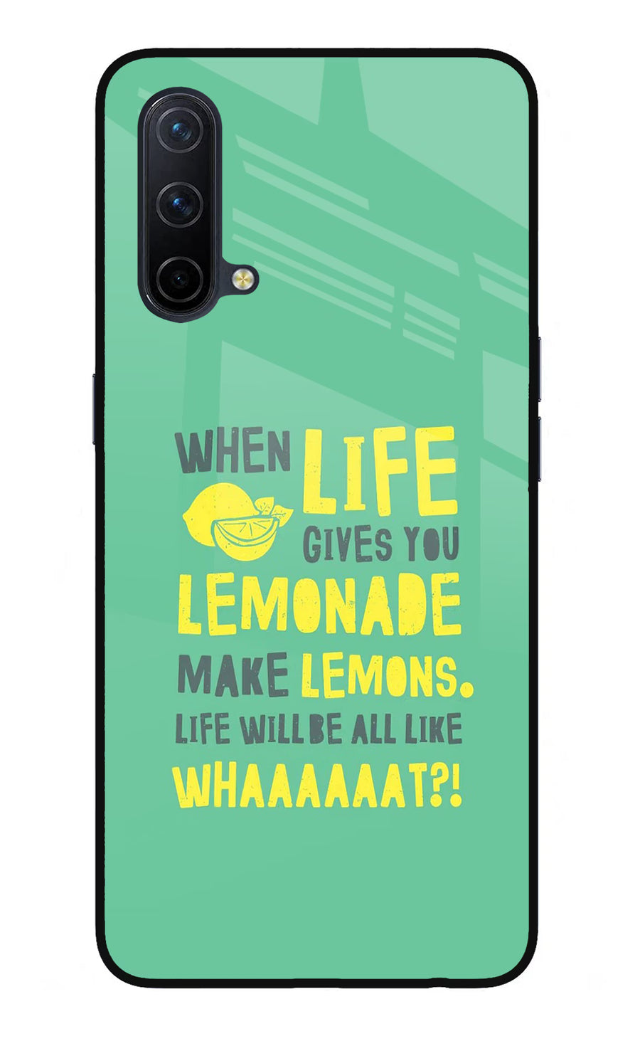 Quote Oneplus Nord CE 5G Back Cover, Glass case