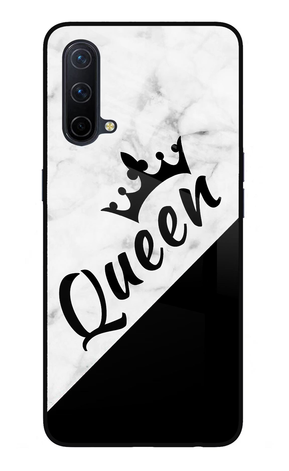 Queen Oneplus Nord CE 5G Glass Case Back Cover by Casekaro