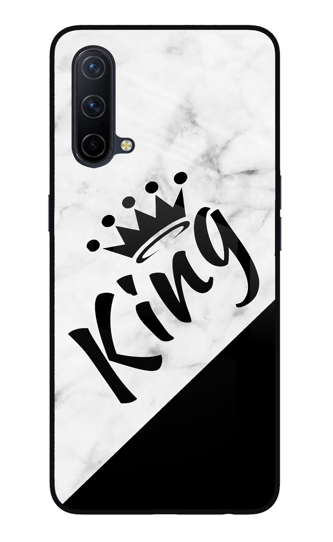 King Oneplus Nord CE 5G Glass Case Back Cover by Casekaro