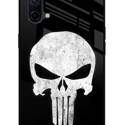 Punisher Skull Oneplus Nord CE 5G Glass Case Back Cover by Casekaro