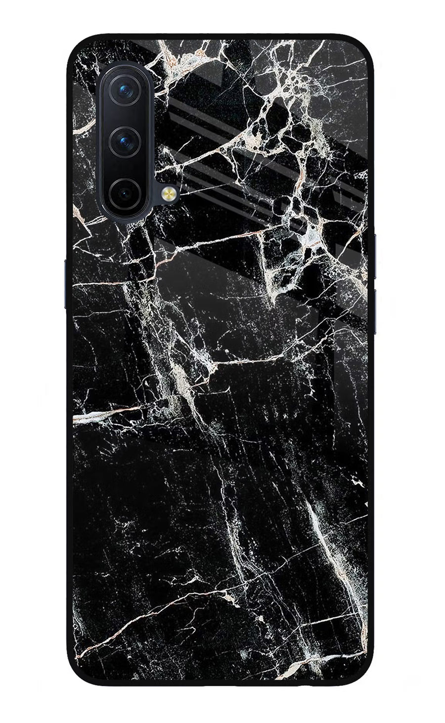Black Marble Texture Oneplus Nord CE 5G Back Cover, Glass case