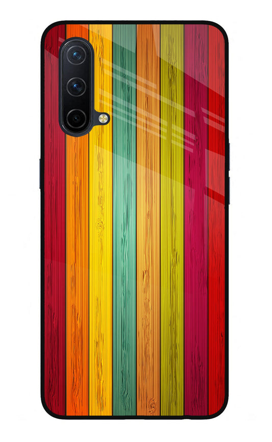 Multicolor Wooden Oneplus Nord CE 5G Glass Case