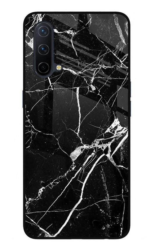 Black Marble Pattern Oneplus Nord CE 5G Glass Case