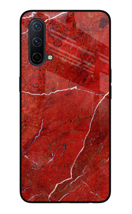 Red Marble Design Oneplus Nord CE 5G Glass Case