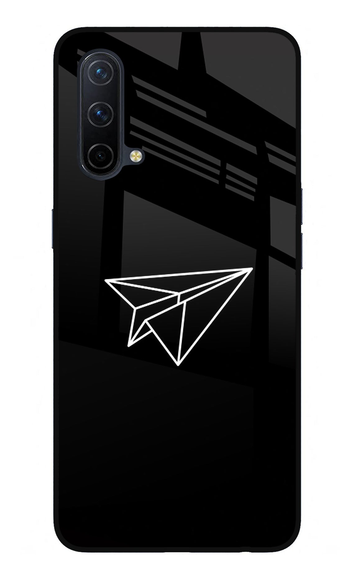 Paper Plane White Oneplus Nord CE 5G Glass Case