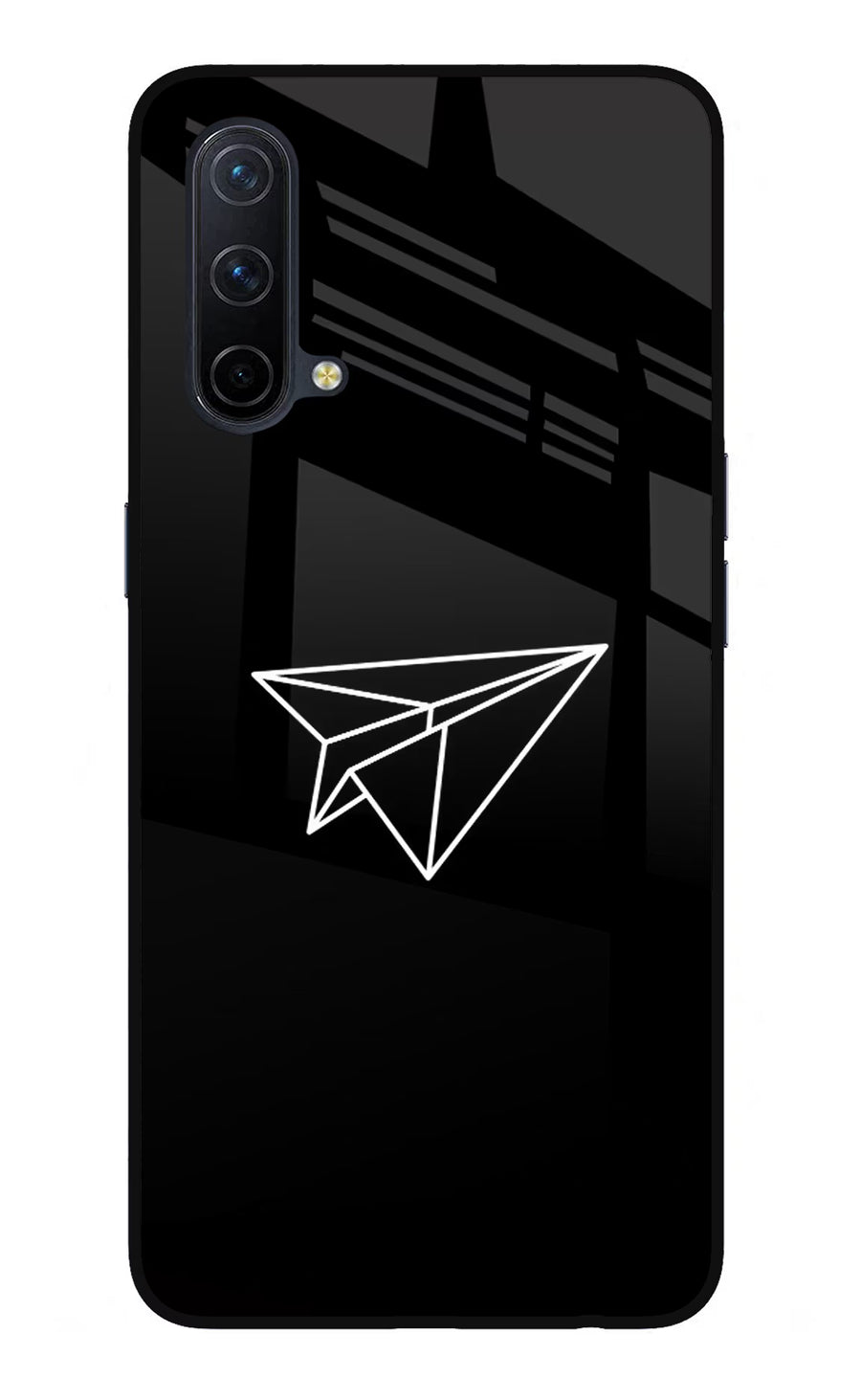 Paper Plane White Oneplus Nord CE 5G Back Cover, Glass case