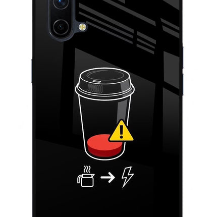 Coffee Oneplus Nord CE 5G Glass Case Back Cover by Casekaro