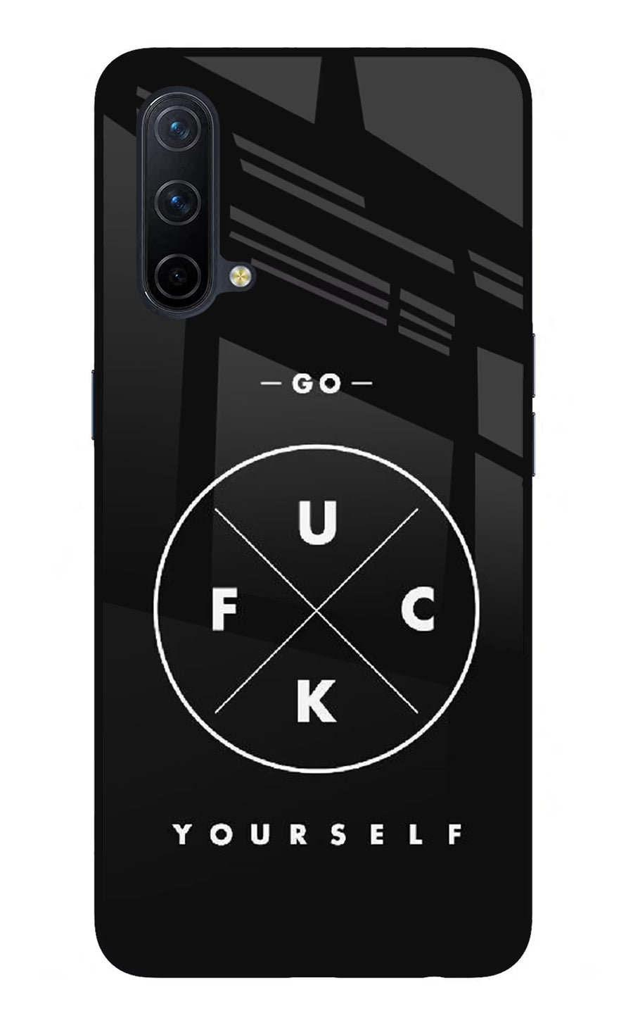 Go Fuck Yourself Oneplus Nord CE 5G Back Cover, Glass case