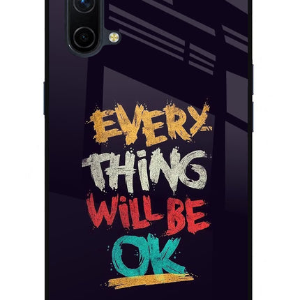 Everything Will Be Ok Oneplus Nord CE 5G Glass Case
